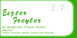 eszter freyler business card